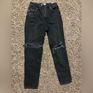 Zara straight leg black jeans
